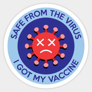 I Got My Vaccine Colour Sticker